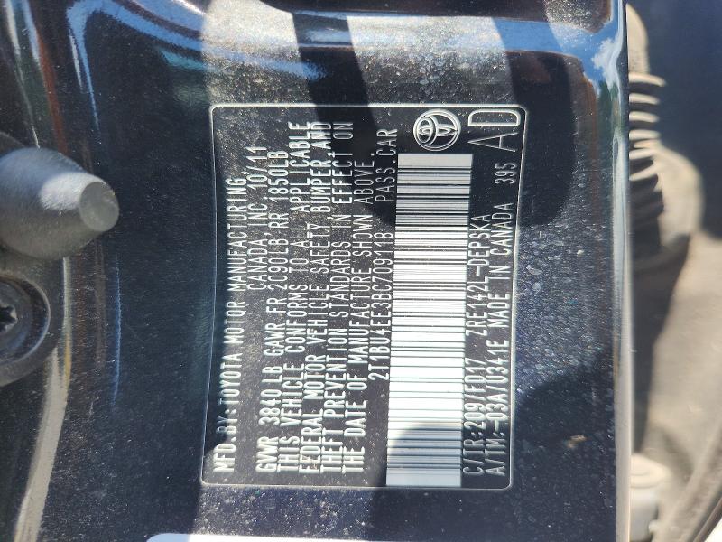 Продажа на аукционе авто 2011 Toyota Corolla, vin: 2T1BU4EE3BC709118, номер лота: 55322796