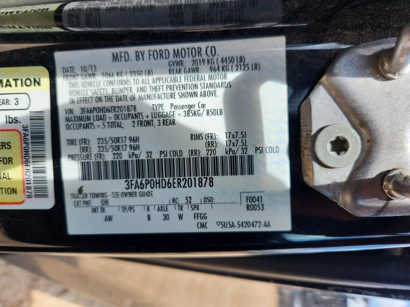 Продажа на аукционе авто 2014 Ford Fusion, vin: 3FA6P0HD6ER201878, номер лота: 56665336