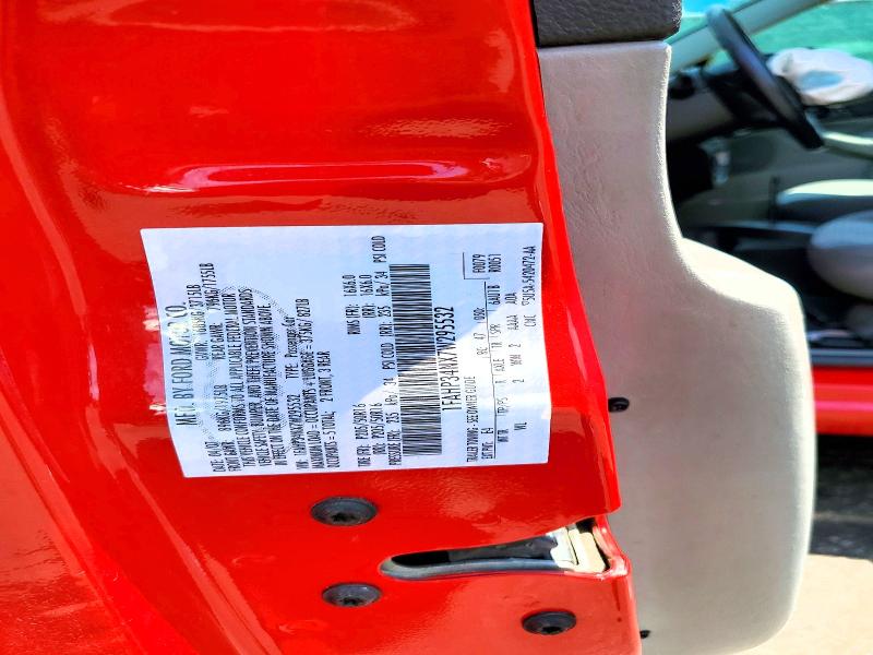2007 Ford Focus მანქანა იყიდება აუქციონზე, vin: 1FAHP34NX7W295532, აუქციონის ნომერი: 58554616