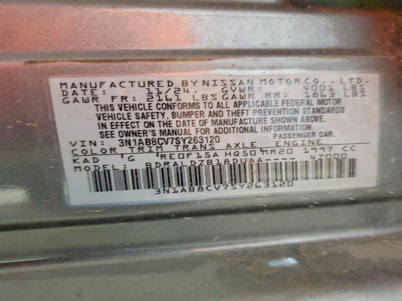 Aukcja sprzedaży 2025 Nissan Sentra, vin: 3N1AB8CV7SY263120, numer aukcji: 59131476
