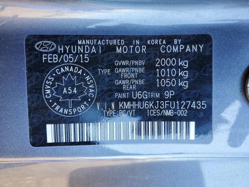 Продажа на аукционе авто 2015 Hyundai Genesis Coupe, vin: KMHHU6KJ3FU127435, номер лота: 57672236