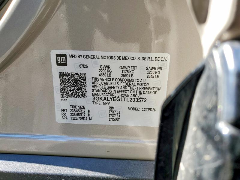 2026 Gmc Terrain მანქანა იყიდება აუქციონზე, vin: 3GKALYEG1TL203572, აუქციონის ნომერი: 58380886