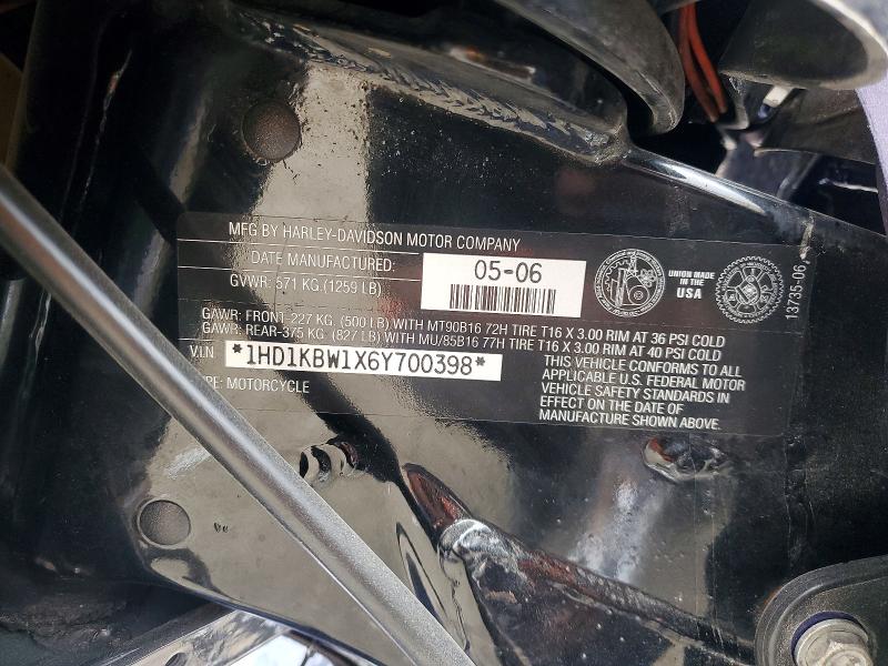 Продажа на аукционе авто 2006 Harley-davidson Flhxi, vin: 1HD1KBW1X6Y700398, номер лота: 58547226