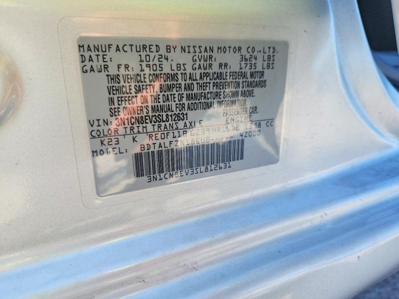 Продаж на аукціоні авто 2025 Nissan Versa, vin: 3N1CN8EV3SL812631, номер лоту: 56488156