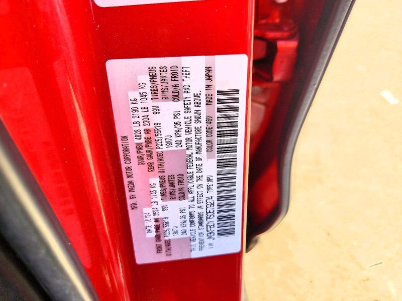 55654726 :رقم المزاد ، JM3KFBDY7S0579274 vin ، 2025 Mazda Cx-5 مزاد بيع