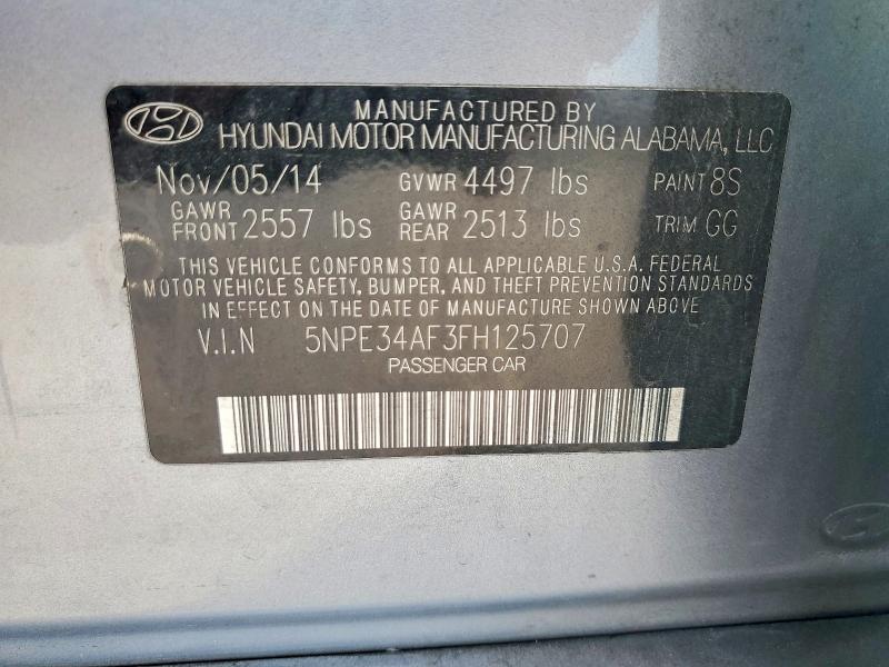 Продажа на аукционе авто 2015 Hyundai Sonata, vin: 5NPE34AF3FH125707, номер лота: 58192436