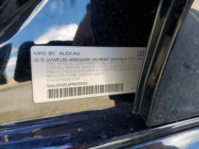 57421686 :رقم المزاد ، WAUDFAFL6FN035593 vin ، 2015 Audi A4 مزاد بيع