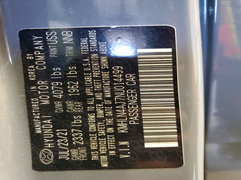 Aukcja sprzedaży 2022 Hyundai Elantra, vin: KMHLN4AJ7NU014499, numer aukcji: 57403666