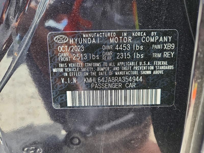Продаж на аукціоні авто 2024 Hyundai Sonata, vin: KMHL64JA8RA354944, номер лоту: 51356076