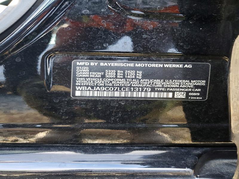 Aukcja sprzedaży 2020 Bmw 530e, vin: WBAJA9C07LCE13179, numer aukcji: 56131416