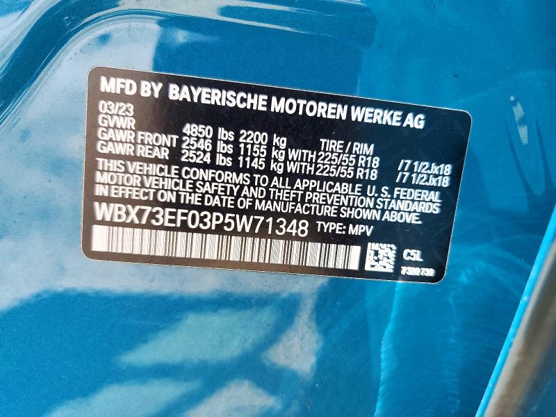 Продаж на аукціоні авто 2023 Bmw X1, vin: WBX73EF03P5W71348, номер лоту: 59124826