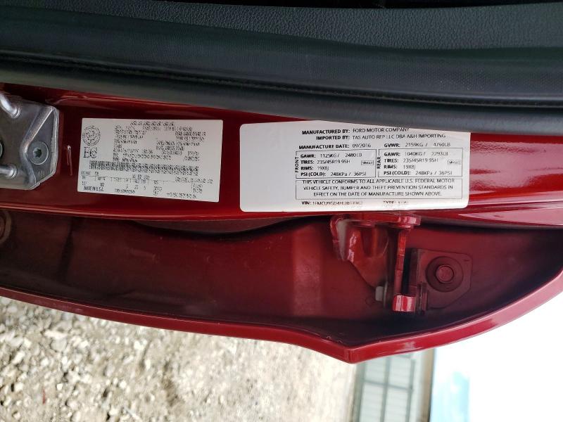 2017 Ford Escape მანქანა იყიდება აუქციონზე, vin: 1FMCU9GD4HUB63362, აუქციონის ნომერი: 56845036