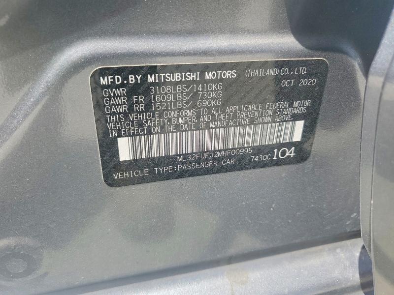Продажа на аукционе авто 2021 Mitsubishi Mirage, vin: ML32FUFJ2MHF00995, номер лота: 56300746