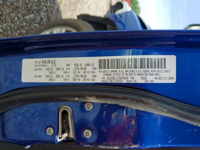 Продаж на аукціоні авто 2015 Ram 2500, vin: 3C6UR5CJ1FG674470, номер лоту: 55923206