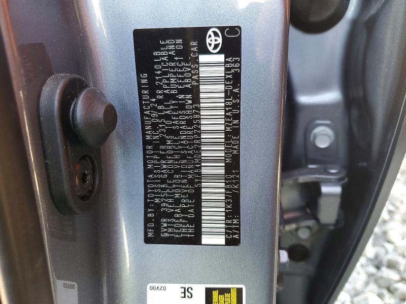 2024 Toyota Corolla მანქანა იყიდება აუქციონზე, vin: 5YFB4MDE2RP225873, აუქციონის ნომერი: 56363796