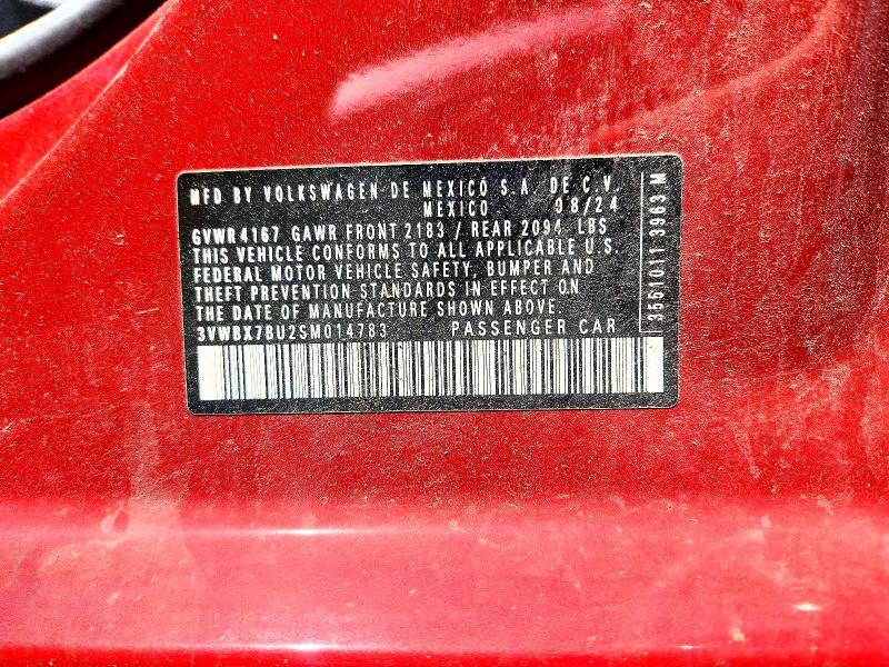 Продаж на аукціоні авто 2025 Volkswagen Jetta, vin: 3VWBX7BU2SM014783, номер лоту: 55959996