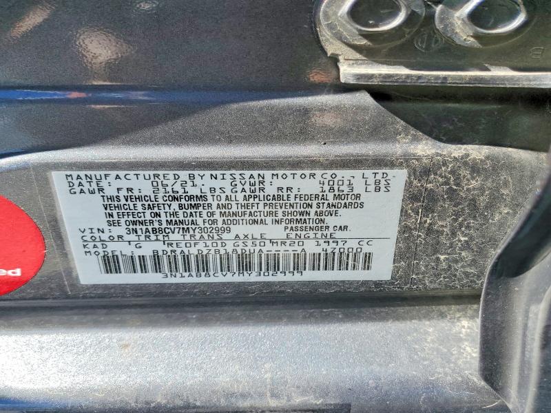 Продаж на аукціоні авто 2021 Nissan Sentra, vin: 3N1AB8CV7MY302999, номер лоту: 57546096