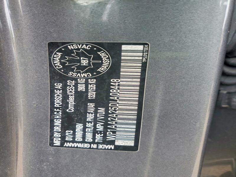Aukcja sprzedaży 2013 Porsche Cayenne, vin: WP1AA2A25DLA08448, numer aukcji: 57191126