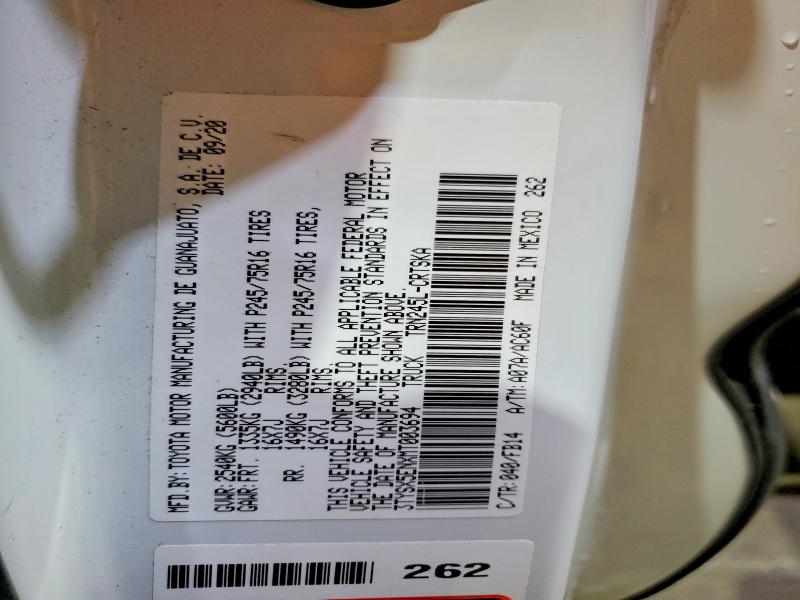 57927266 :رقم المزاد ، 3TYSX5ENXMT003694 vin ، 2021 Toyota Tacoma مزاد بيع