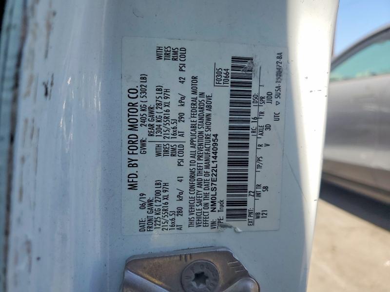 54247536 :رقم المزاد ، NM0LS7E22L1440954 vin ، 2020 Ford Transit Connect مزاد بيع