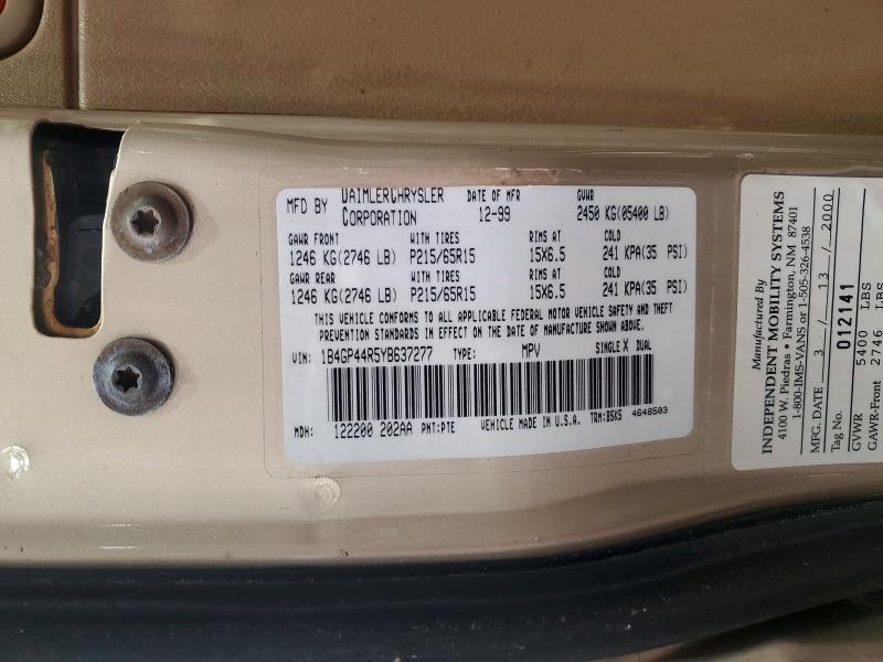 Продажа на аукционе авто 2000 Dodge Grand Caravan, vin: 1B4GP44R5YB637277, номер лота: 57122916