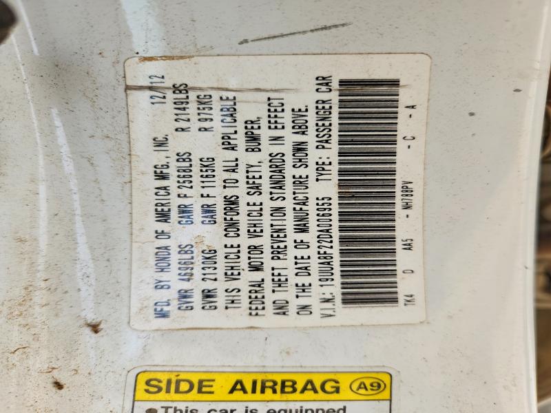 Aukcja sprzedaży 2013 Acura Tl, vin: 19UUA8F22DA006955, numer aukcji: 55471806