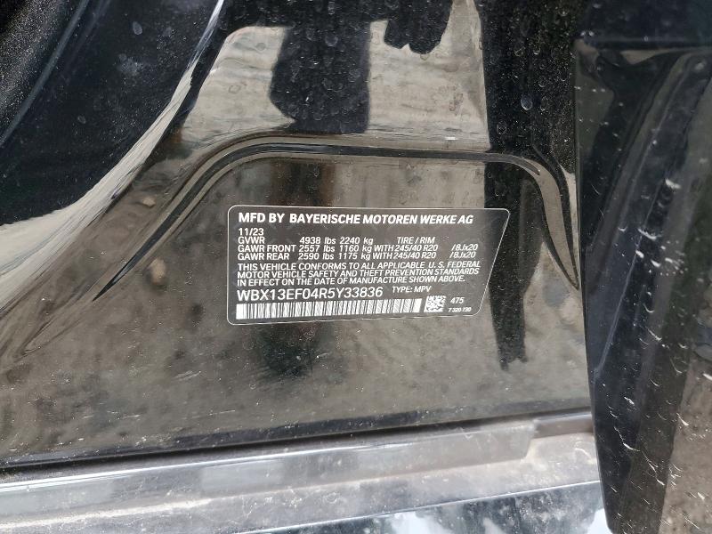 2024 Bmw X1 მანქანა იყიდება აუქციონზე, vin: WBX13EF04R5Y33836, აუქციონის ნომერი: 57145526