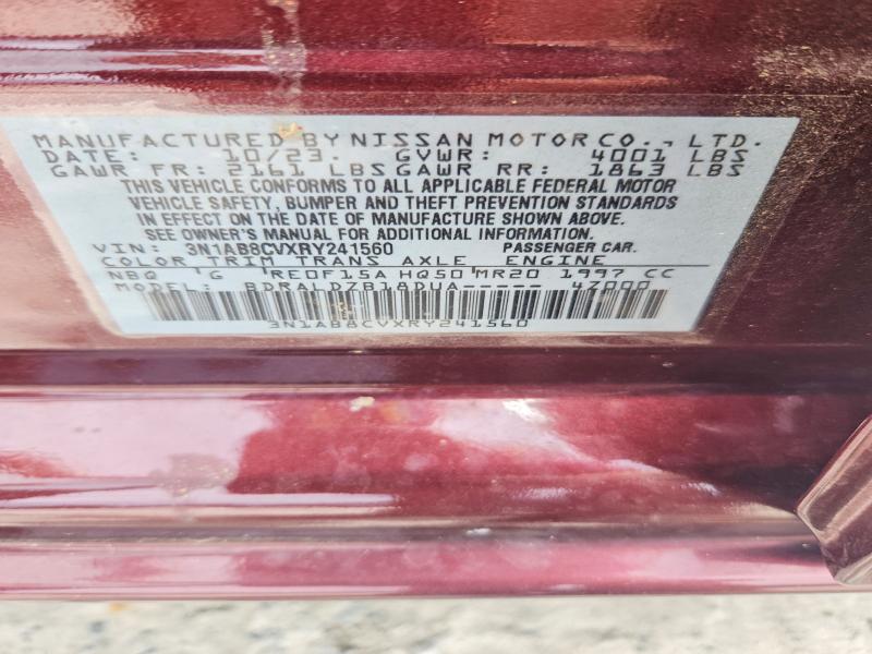 Продажа на аукционе авто 2024 Nissan Sentra, vin: 3N1AB8CVXRY241560, номер лота: 57544696