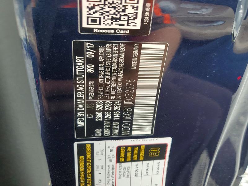 Продаж на аукціоні авто 2018 Mercedes-benz E, vin: WDD1J6GB1JF032276, номер лоту: 55078316