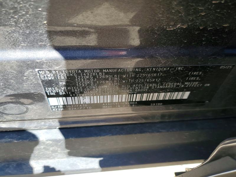 2025 Toyota Rav4 Hybrid მანქანა იყიდება აუქციონზე, vin: 4T3RWRFVXSU190708, აუქციონის ნომერი: 55670626