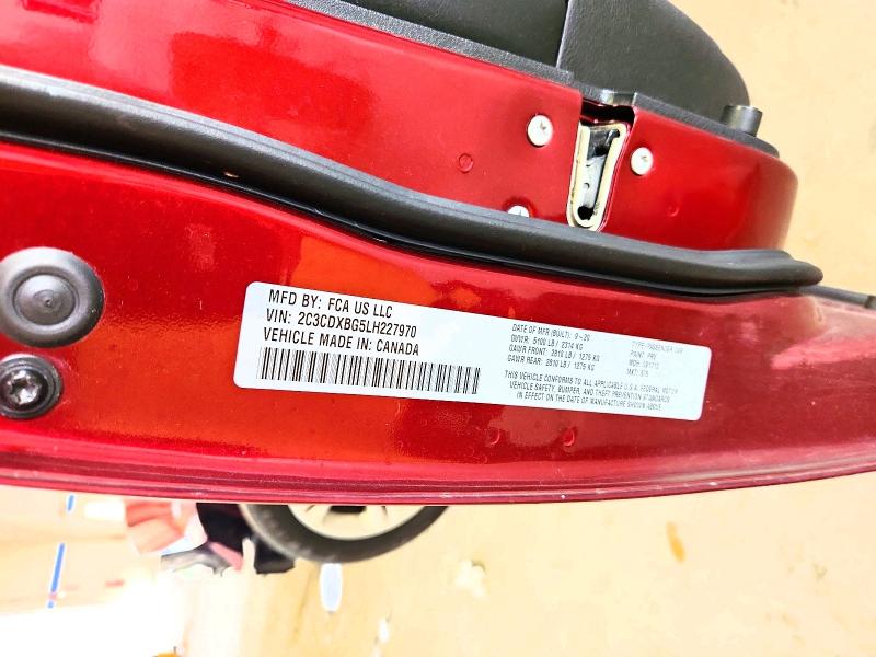 2020 Dodge Charger მანქანა იყიდება აუქციონზე, vin: 2C3CDXBG5LH227970, აუქციონის ნომერი: 56334006