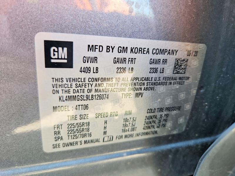 Продаж на аукціоні авто 2020 Buick Encore Gx, vin: KL4MMGSL9LB126074, номер лоту: 59031636