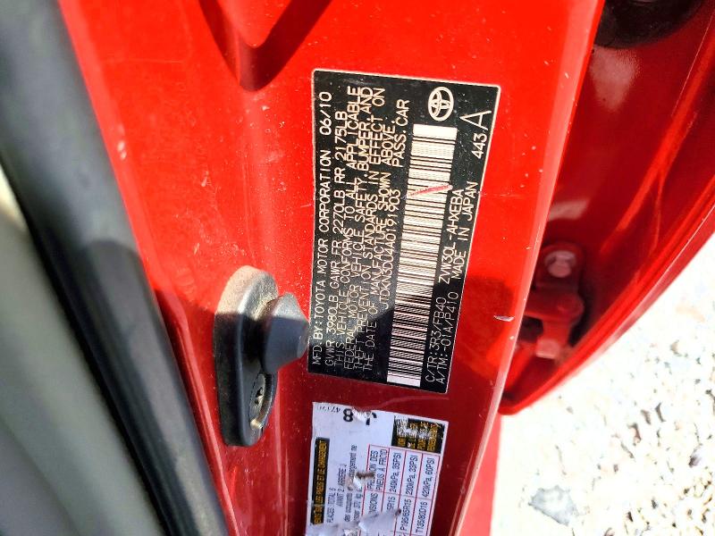 Продаж на аукціоні авто 2010 Toyota Prius, vin: JTDKN3DU4A0191903, номер лоту: 58208206