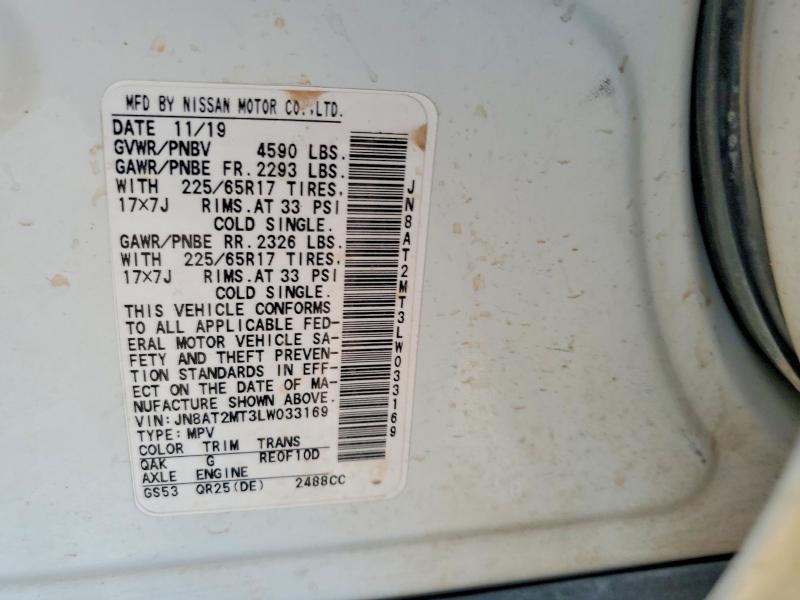 Продажа на аукционе авто 2020 Nissan Rogue, vin: JN8AT2MT3LW033169, номер лота: 58835866