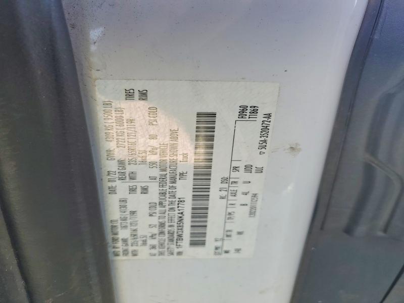 55821046 :رقم المزاد ، 1FTBW3X85NKA17781 vin ، 2022 Ford Transit مزاد بيع