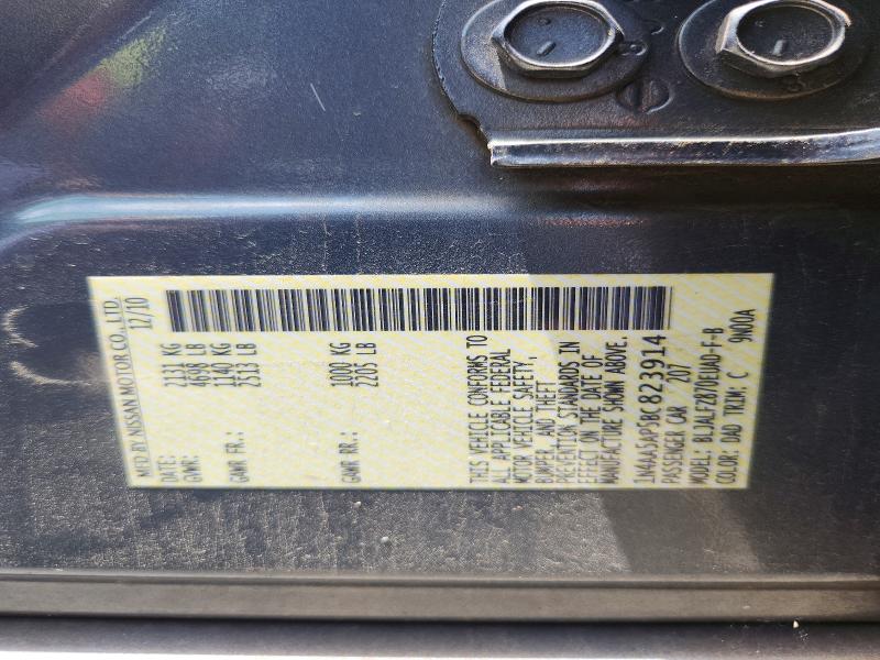 59098846 :رقم المزاد ، 1N4AA5AP5BC823914 vin ، 2011 Nissan Maxima مزاد بيع