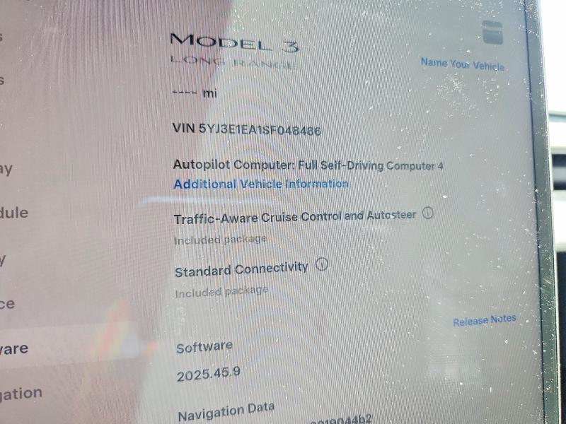 Продажа на аукционе авто 2025 Tesla Model 3, vin: 5YJ3E1EA1SF048486, номер лота: 58242786
