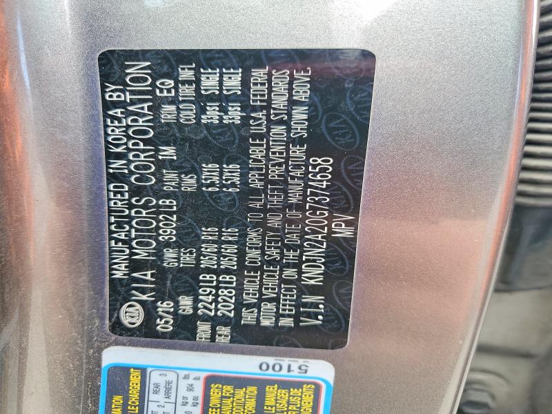 Продажа на аукционе авто 2016 Kia Soul, vin: KNDJN2A20G7374658, номер лота: 57967946