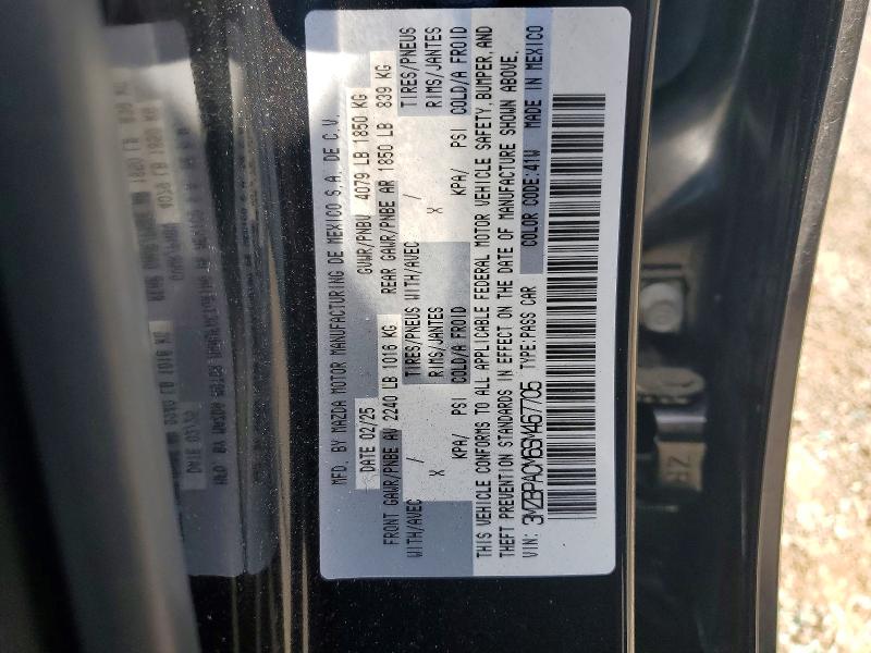 Aukcja sprzedaży 2025 Mazda 3, vin: 3MZBPACM6SM467705, numer aukcji: 57398586
