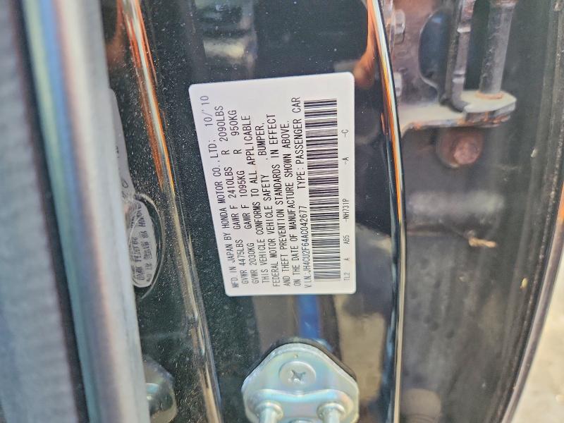 57411256 :رقم المزاد ، JH4CU2F64AC042677 vin ، 2010 Acura Tsx مزاد بيع