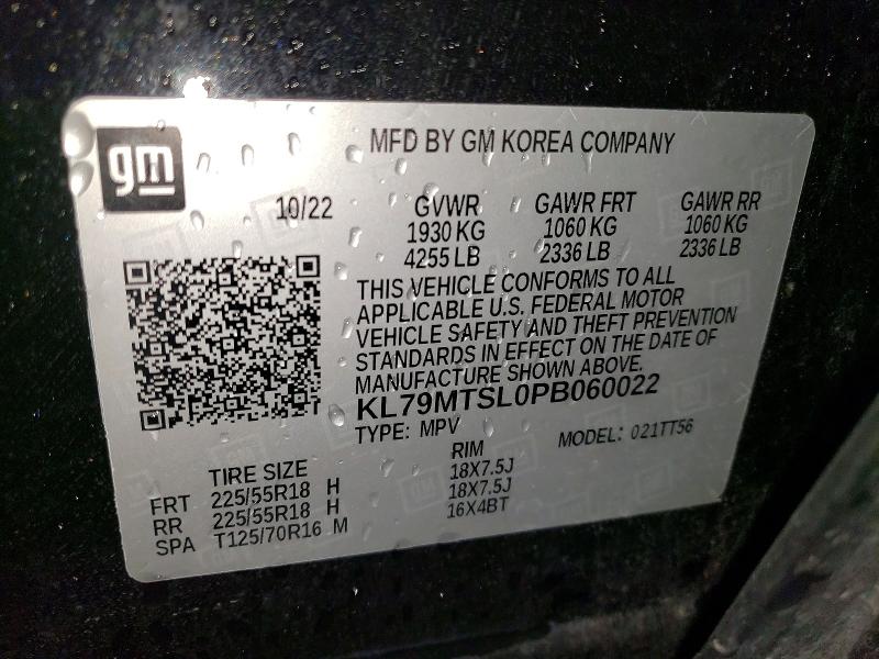 Aukcja sprzedaży 2023 Chevrolet Trailblazer, vin: KL79MTSL0PB060022, numer aukcji: 55615736
