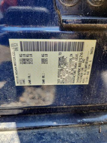 Продаж на аукціоні авто 2013 Nissan Maxima, vin: 1N4AA5AP8DC802526, номер лоту: 56141786