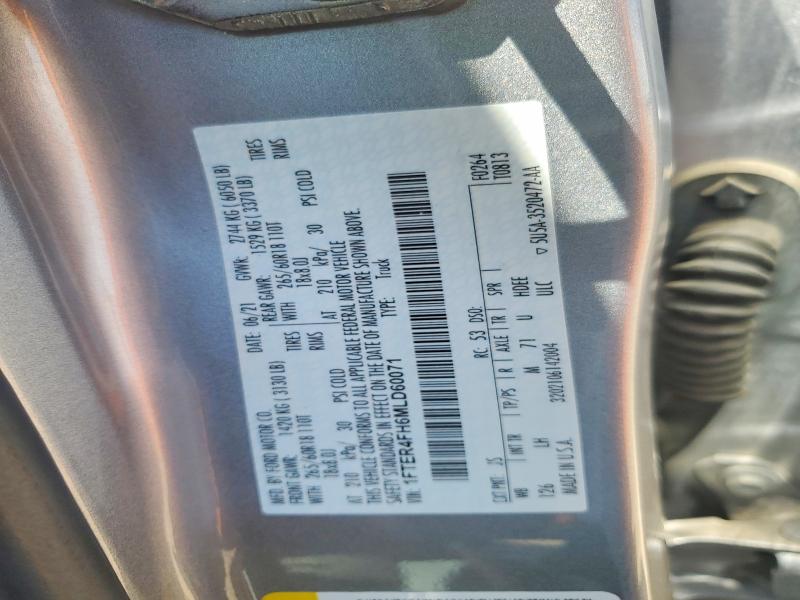 Продажа на аукционе авто 2021 Ford Ranger, vin: 1FTER4FH6MLD60071, номер лота: 56857406