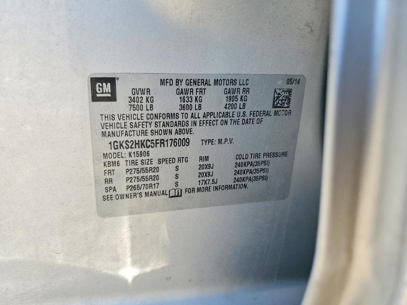 Продажа на аукционе авто 2015 Gmc Yukon Xl, vin: 1GKS2HKC5FR176009, номер лота: 56711546