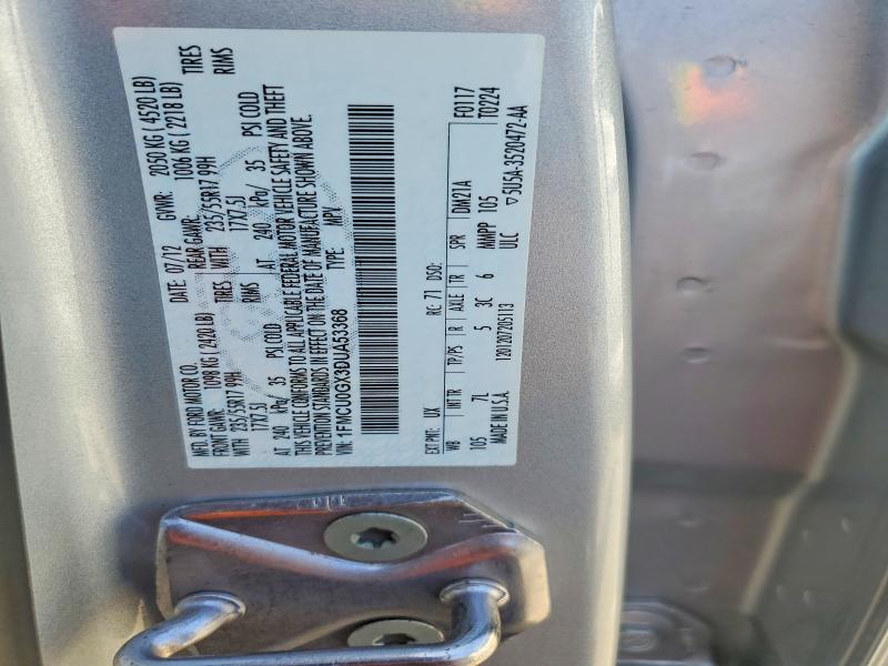 Продажа на аукционе авто 2013 Ford Escape, vin: 1FMCU0GX3DUA53368, номер лота: 57082046