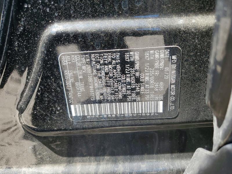 56130356 :رقم المزاد ، JN8BT3BB1PW481775 vin ، 2023 Nissan Rogue مزاد بيع