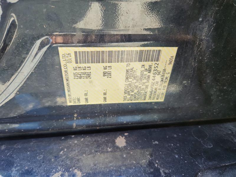 Продажа на аукционе авто 2016 Nissan Maxima, vin: 1N4AA6AP3GC446352, номер лота: 58431826
