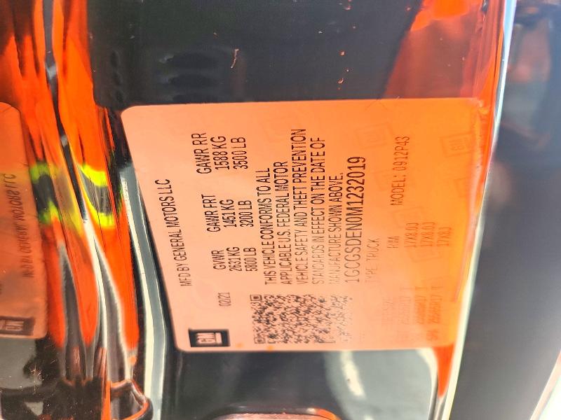 73341735 :رقم المزاد ، 1GCGSDEN0M1232019 vin ، 2021 Chevrolet Colorado مزاد بيع