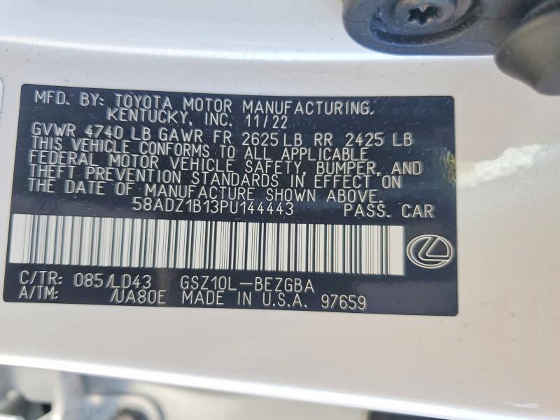 Продажа на аукционе авто 2023 Lexus Es 350, vin: 58ADZ1B13PU144443, номер лота: 56737726