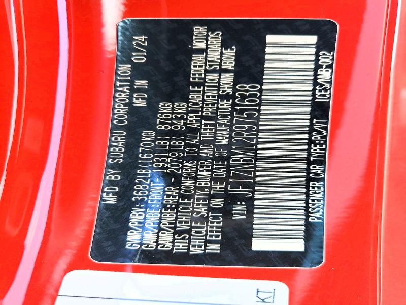 Продаж на аукціоні авто 2024 Toyota Gr 86, vin: JF1ZNBM12R9751638, номер лоту: 57215326